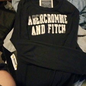 A&F blue muscle long sleeve shirt